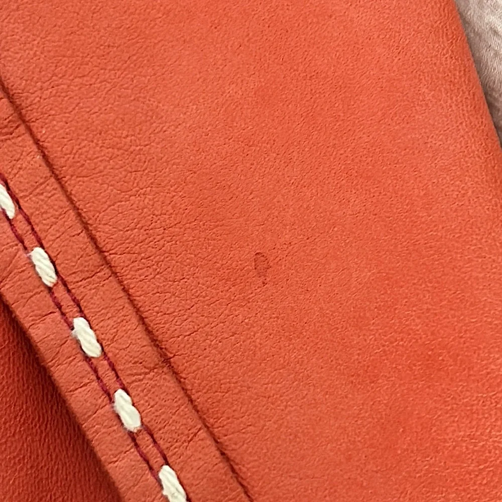 Artico Luxurious Orange Buttery Soft Sheepskin Leather Jacket **Sz 46/US Sz 10** - Picture 10 of 10